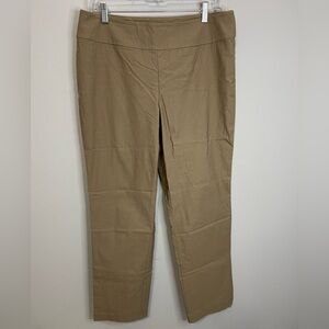 NIC+ZOE Classic Tan Trousers l Tech Stretch l Size 12 l Poshmark